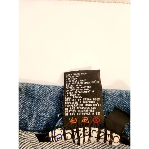 Vintage I.B. Diffusion Denim Jean Jacket Silver & Turquoise Studs Size 1… - Picture 14 of 14